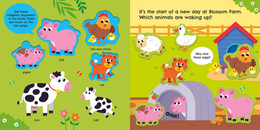 Farm Animals Magnet Book : Usborne