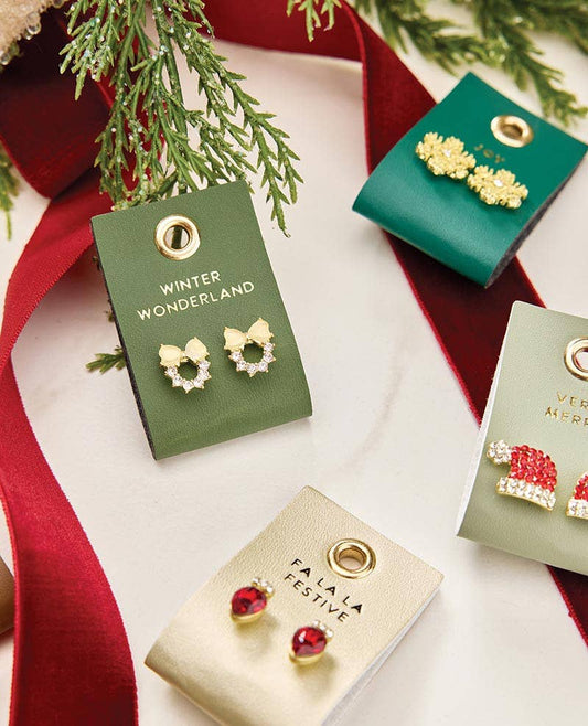 Holiday Stud Earrings - Very Merry