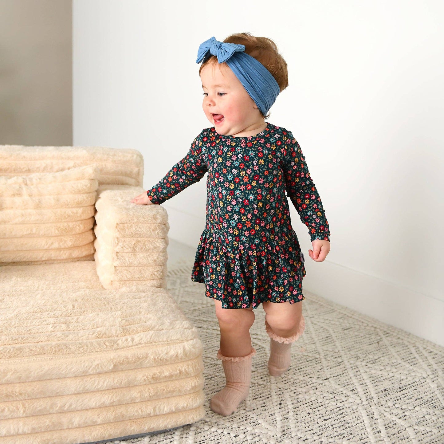Isabelle TUTU Bamboo Floral Baby Clothing Dress Outfit