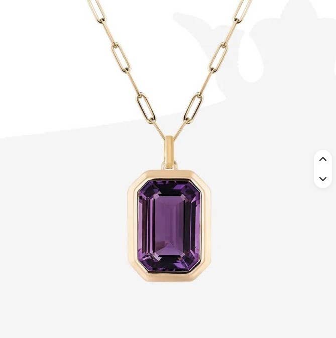 Stainless Steel Square Stone necklace