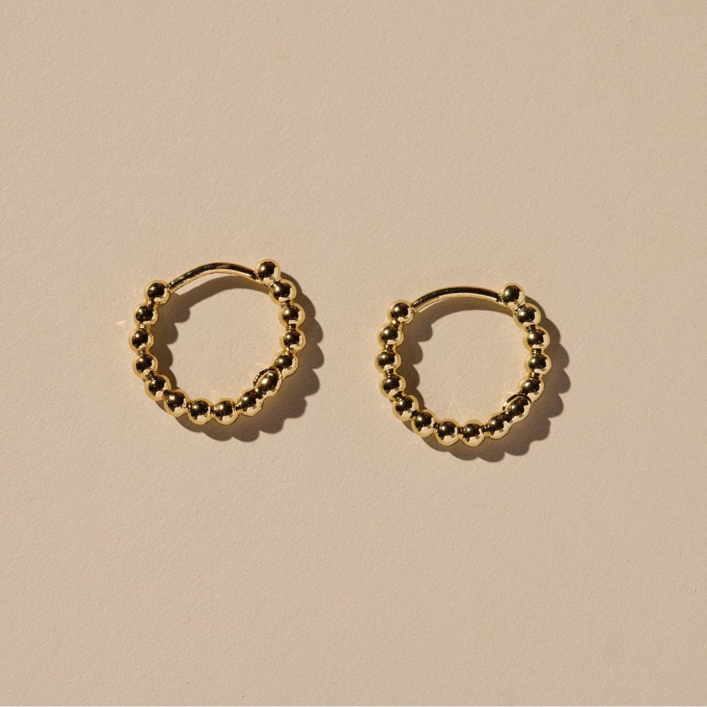 Gold Chloe Huggies Nickel & Suede