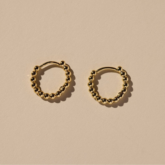 Gold Chloe Huggies Nickel & Suede