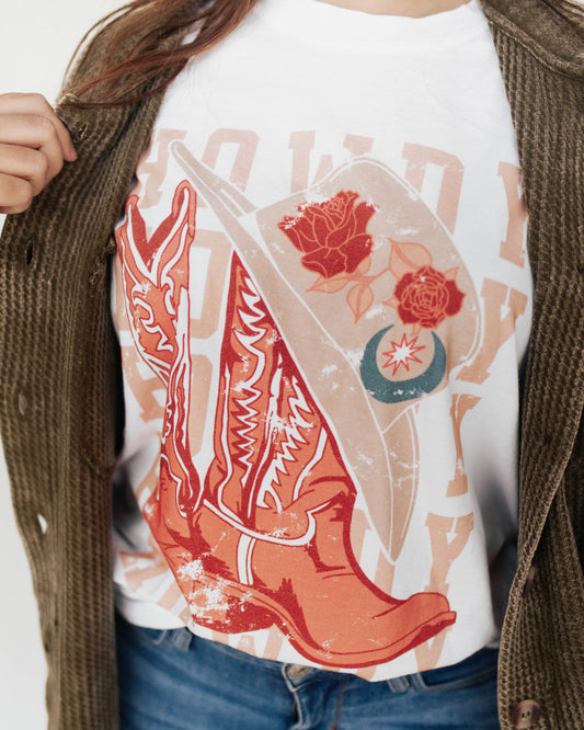 Howdy *cowboy boots* Graphic Tee