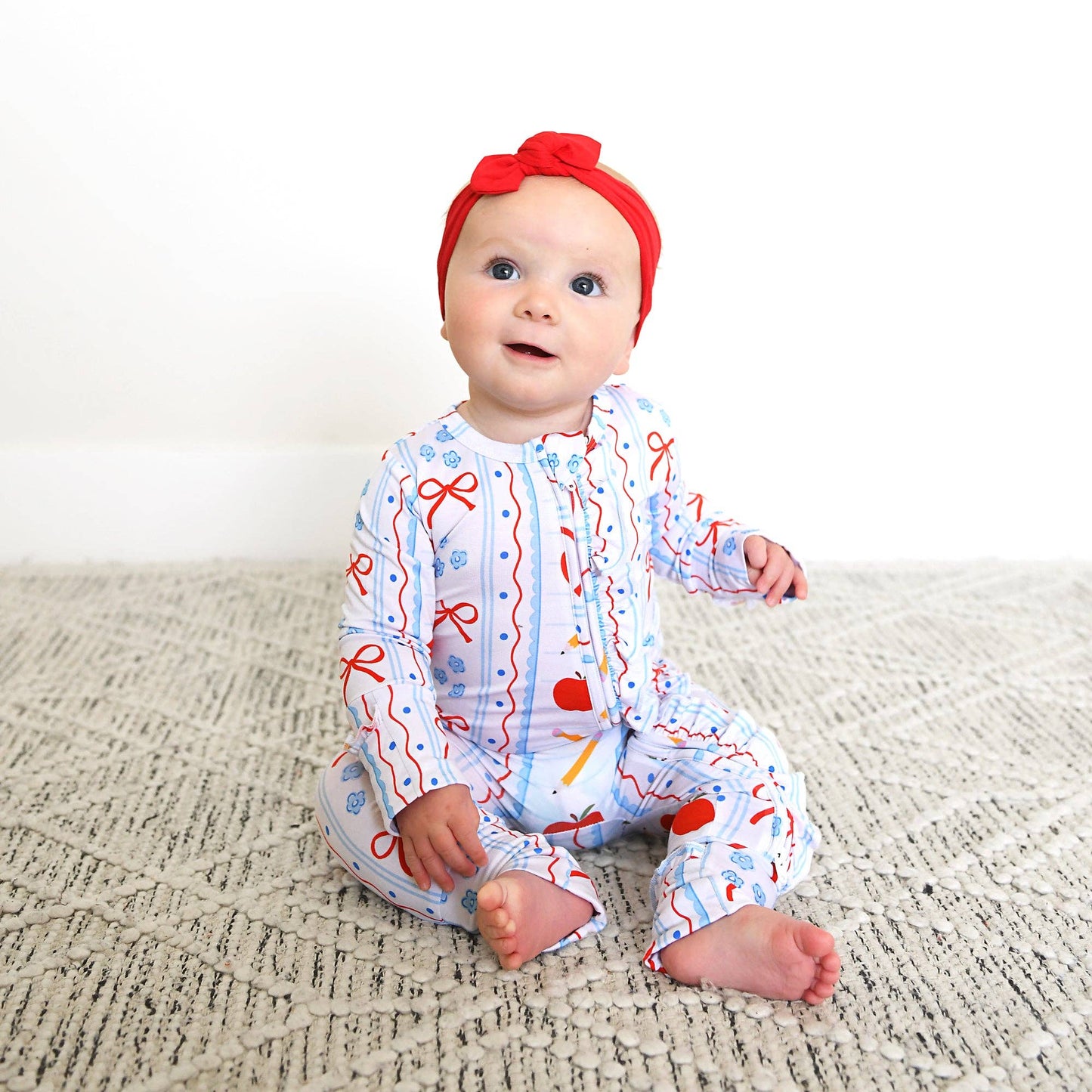 Macy RUFFLE ZIP Bamboo One Piece Baby Outfit