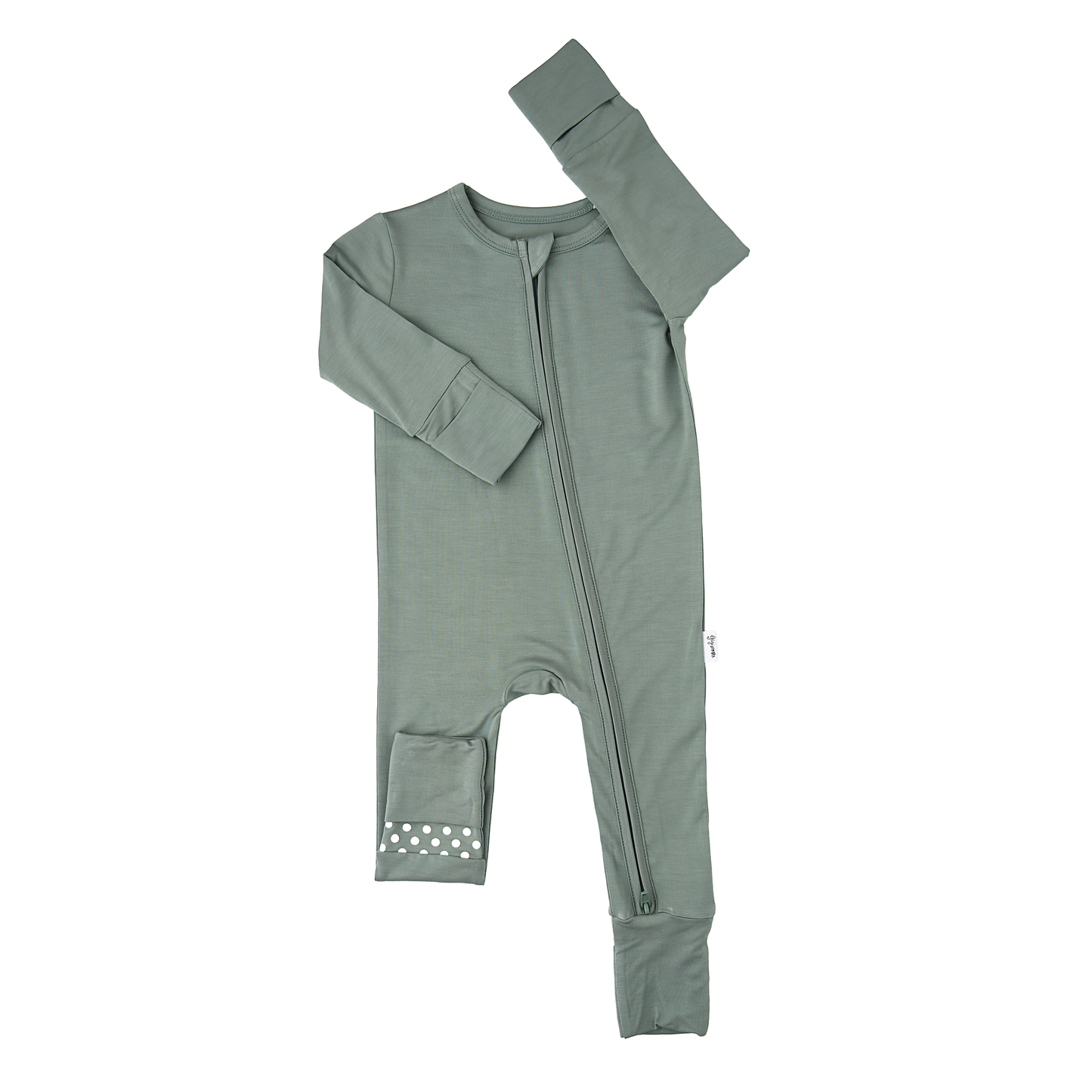 Eucalyptus ZIP Bamboo Keepsake Two Way Zipper Baby Outfit
