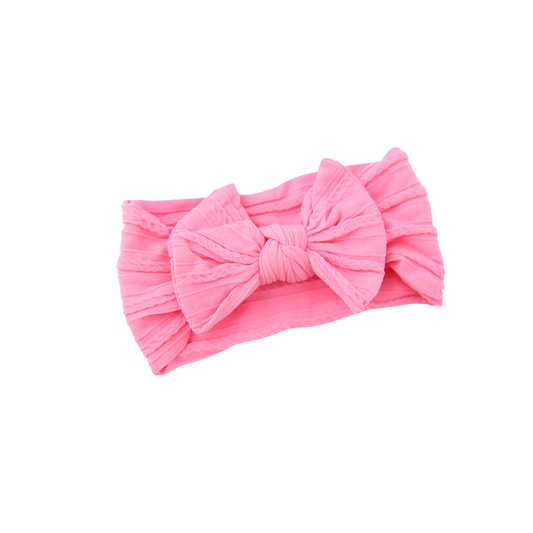 Pink SOFT NYLON ELASTIC HEADBAND Baby