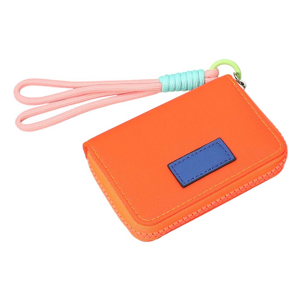 Compact Zip Around Mini Wallet