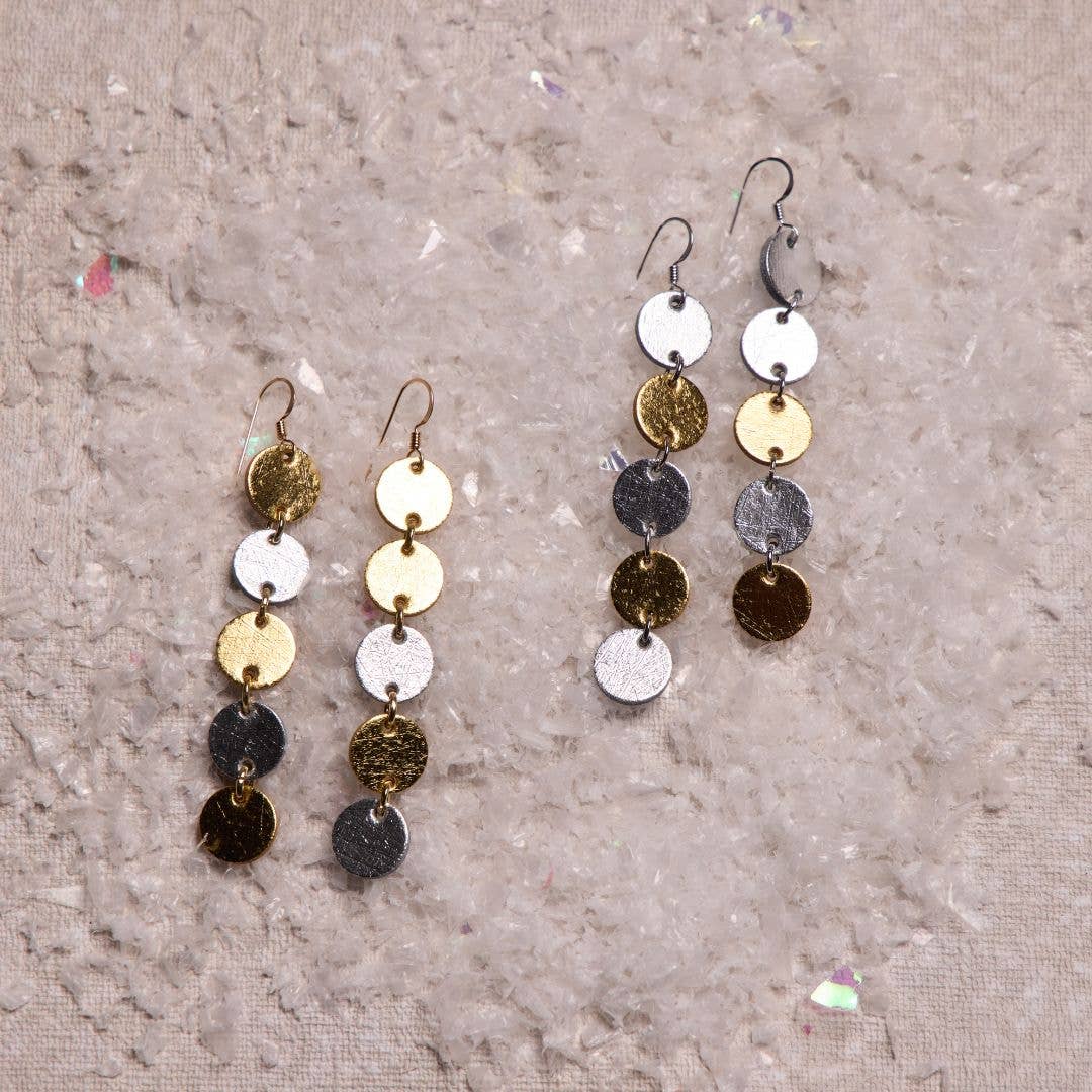 Vintage Silver Mixed Metal Sylvie Nickel & Suede