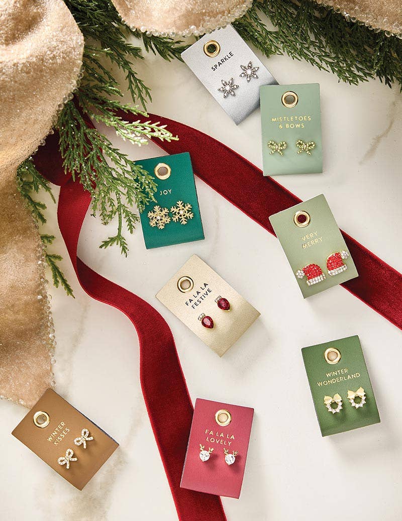 Holiday Stud  Earrings - Once Upon a Christmas Tree