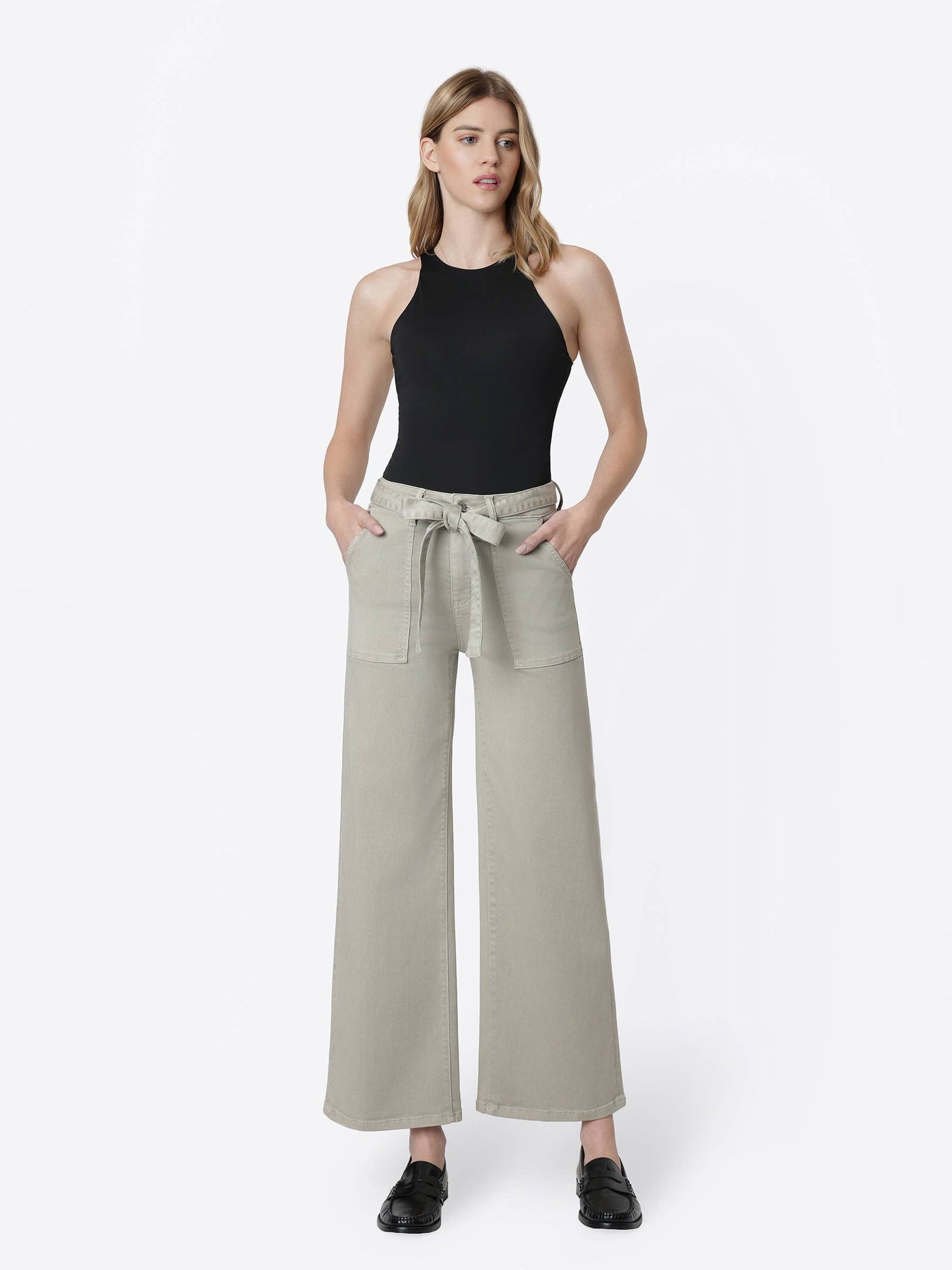 Vervet Olive Wide Leg Pant