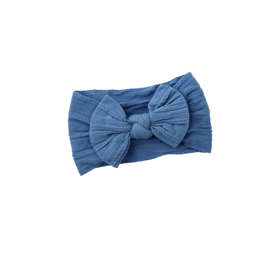Slate Blue SOFT NYLON ELASTIC HEADBAND Baby