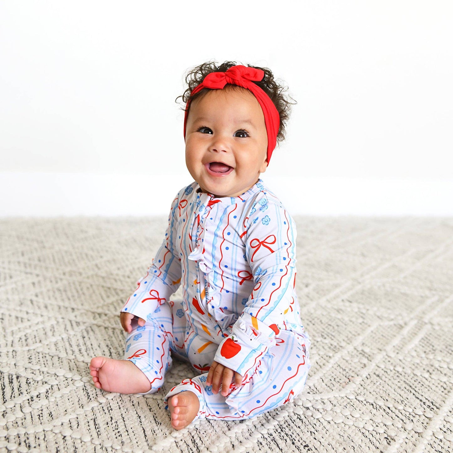 Macy RUFFLE ZIP Bamboo One Piece Baby Outfit