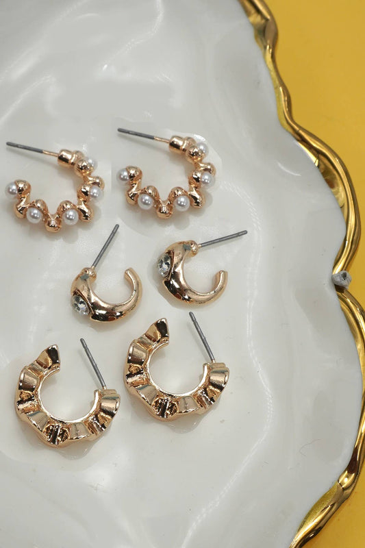Classic Hoop Trio earring set