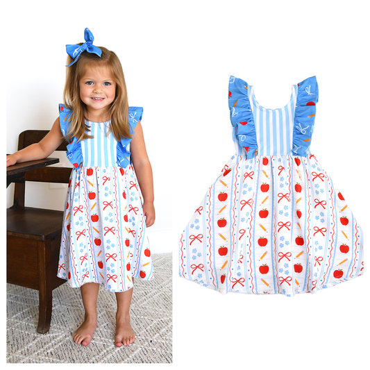 Macy RUFFLE TANK DRESS Back to School Kids Outfit