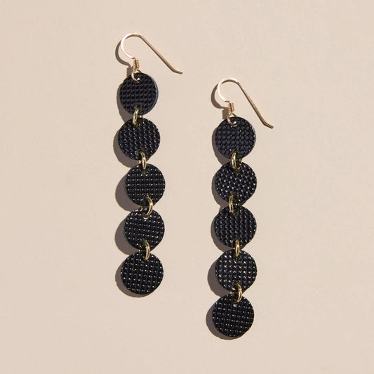 Afterglow Sylvie Black Nickel & Suede