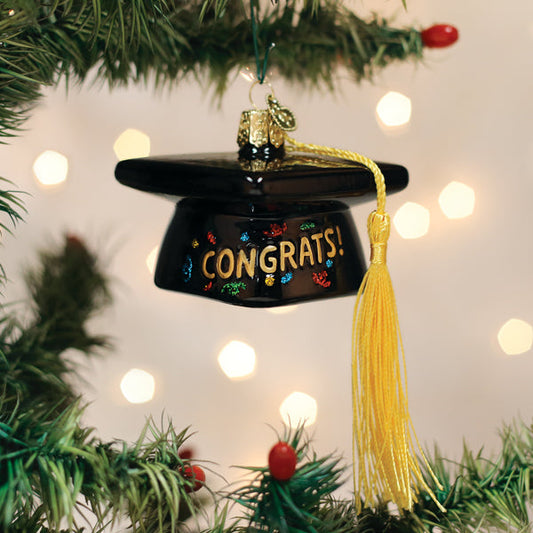 Old World Graduation Cap Ornament