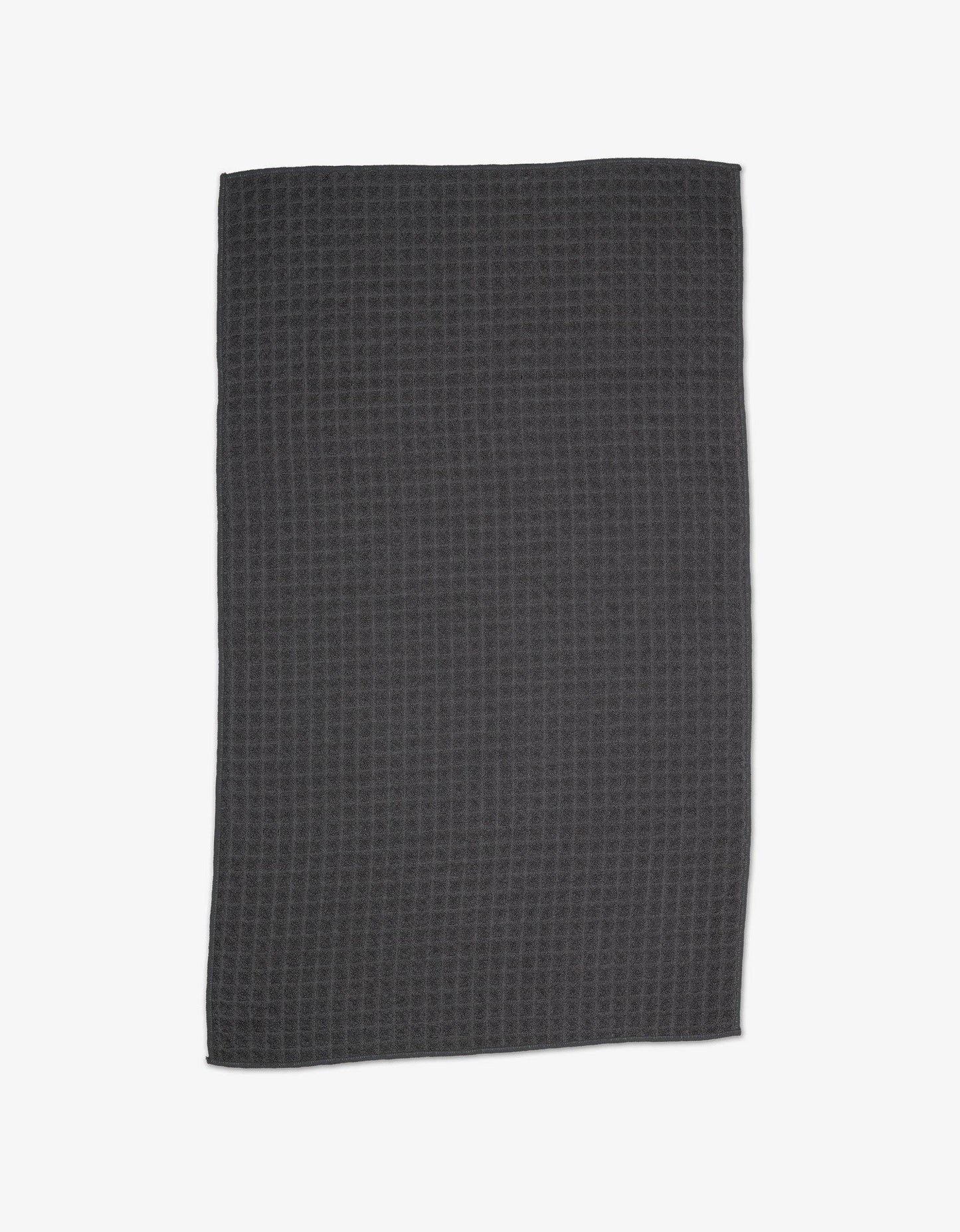 Geometry Charcoal Waffle Hand Towel
