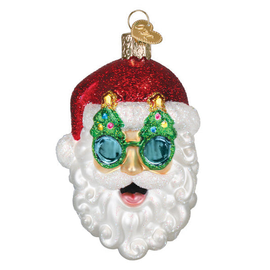 Christmas Tree Shades Santa Ornament