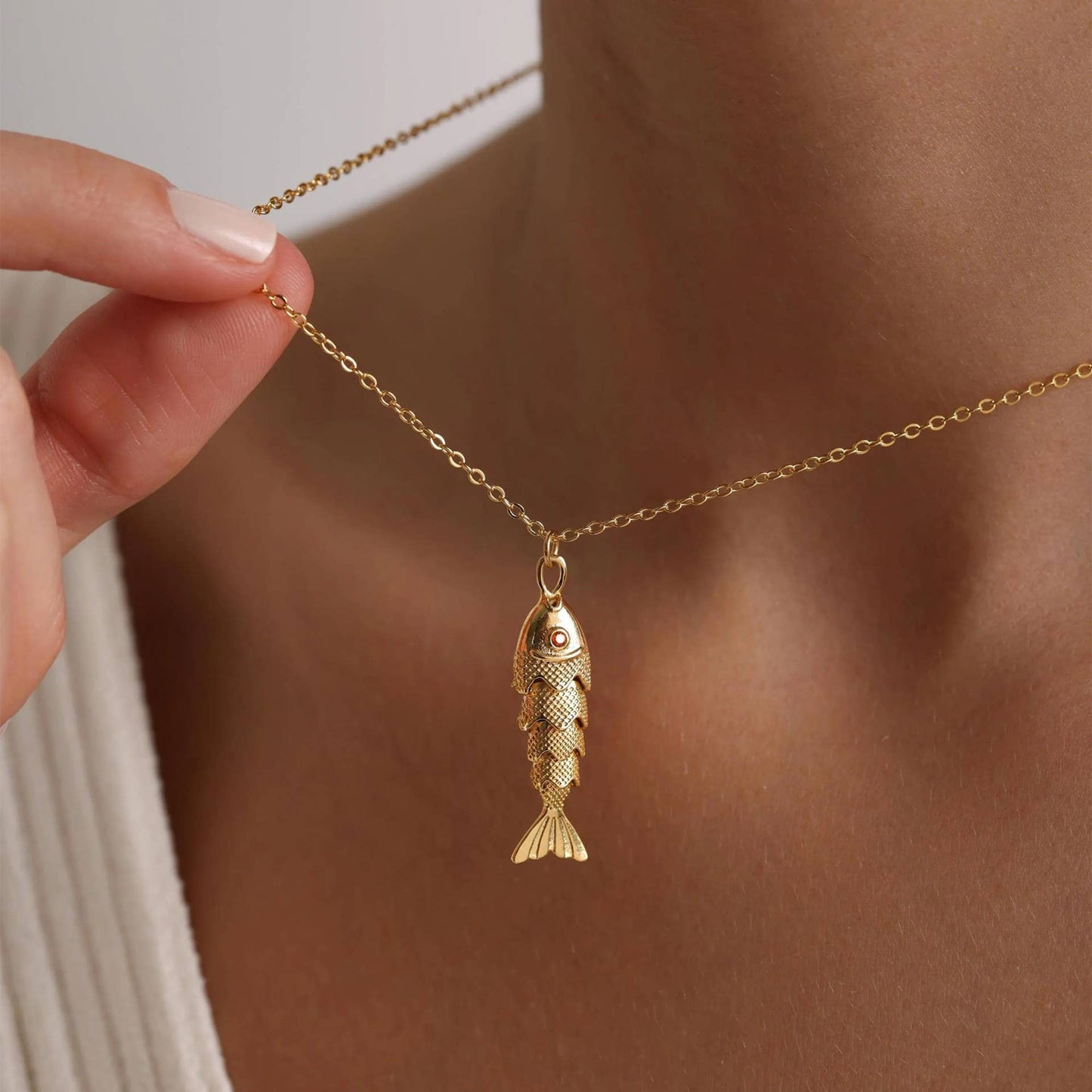 Free Fish Gold Necklace
