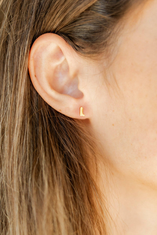 Screwback Stud Earrings - Petite Cowgirl Boot