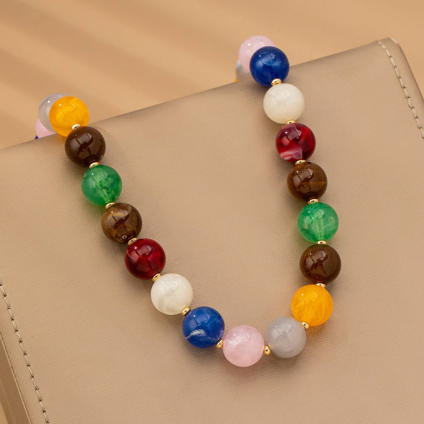 Multi mini beaded necklace