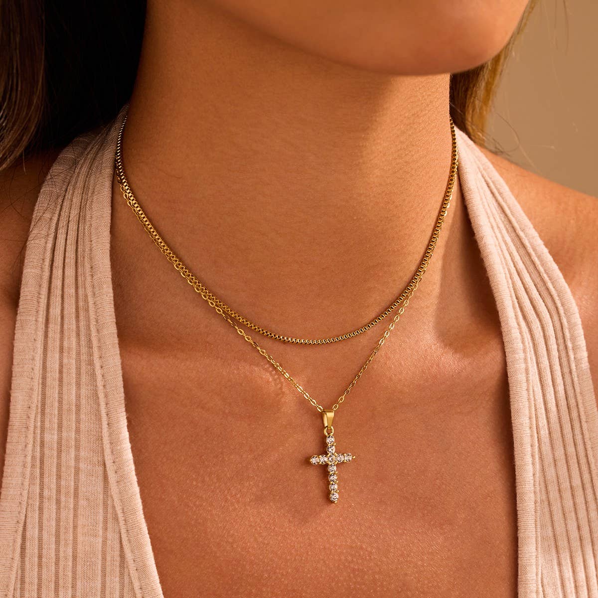 Stainless Steel Cross Necklace