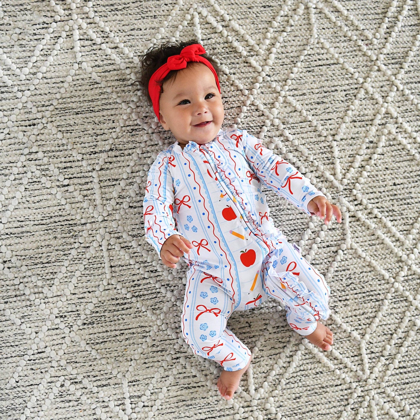 Macy RUFFLE ZIP Bamboo One Piece Baby Outfit