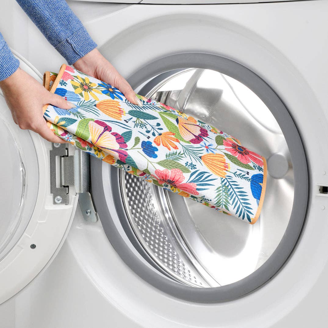 Field Of Flowers Microfiber Dish Drying Mats, Quick Drying