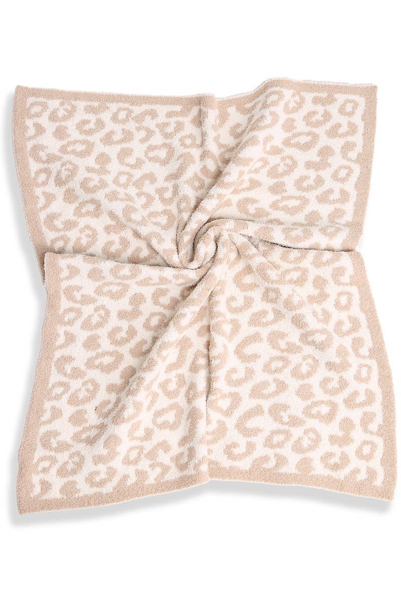 Pink Kids Leopard Print Luxury Soft Throw Blanket