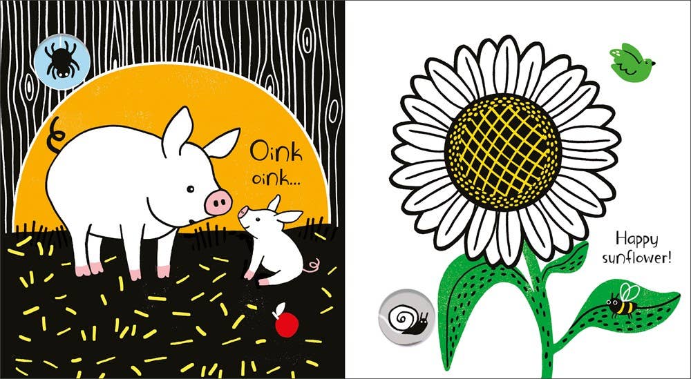 Baby's Black And White Books Farm : Usborne