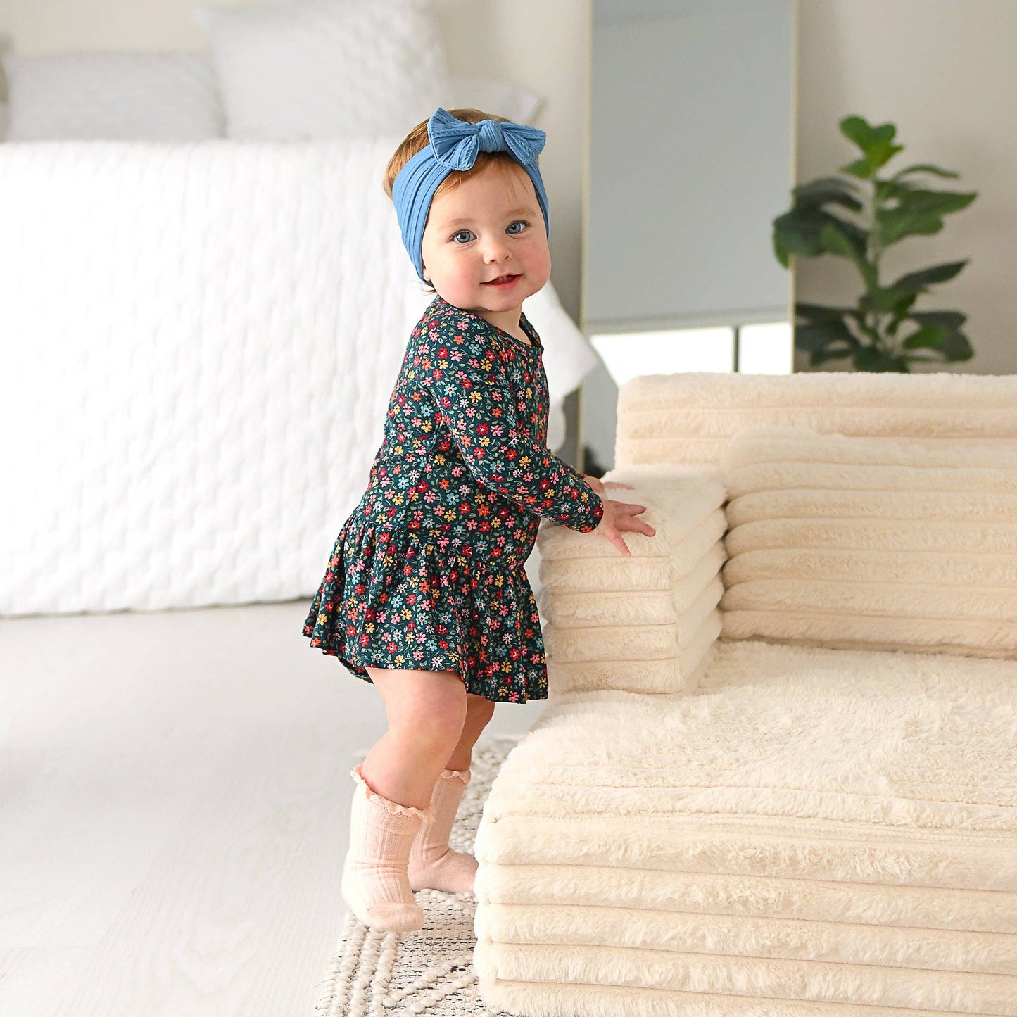 Isabelle TUTU Bamboo Floral Baby Clothing Dress Outfit