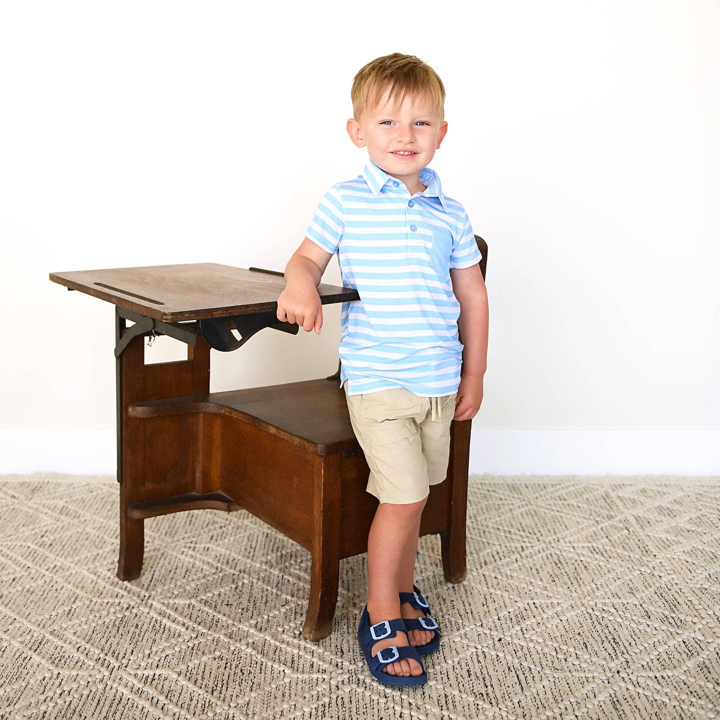 Hudson POLO SHIRT Back to School Boys BambooTop