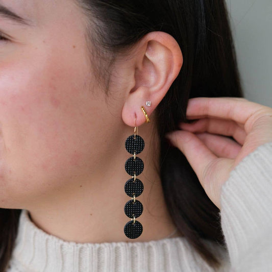 Afterglow Sylvie Black Nickel & Suede