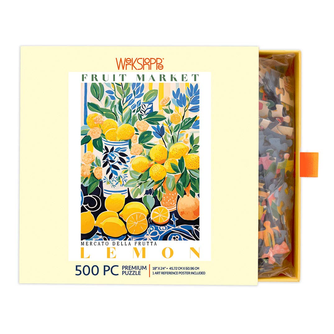 Fruit Market Lemons 500 Piece Puzzle