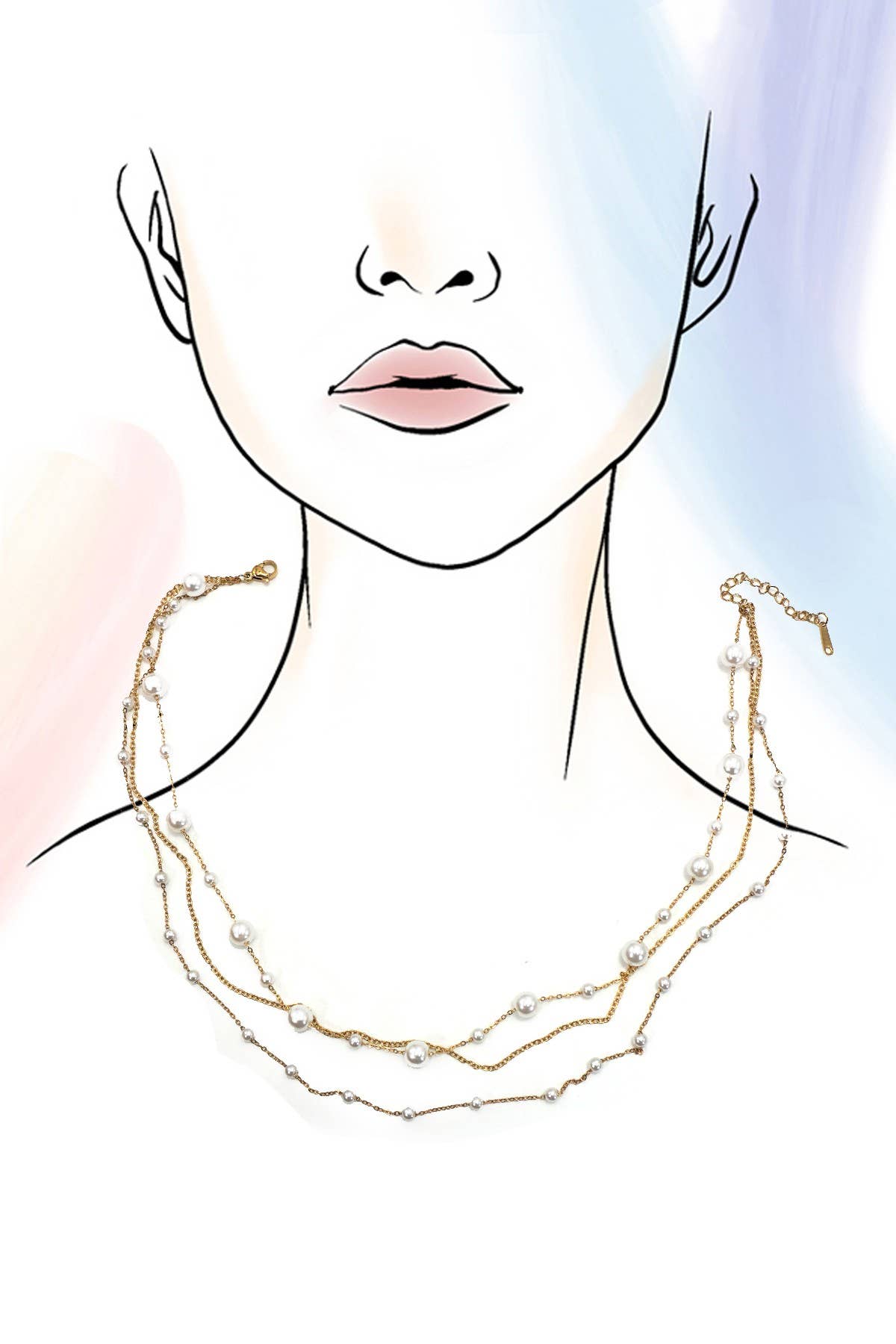 Layered Pearl Necklace