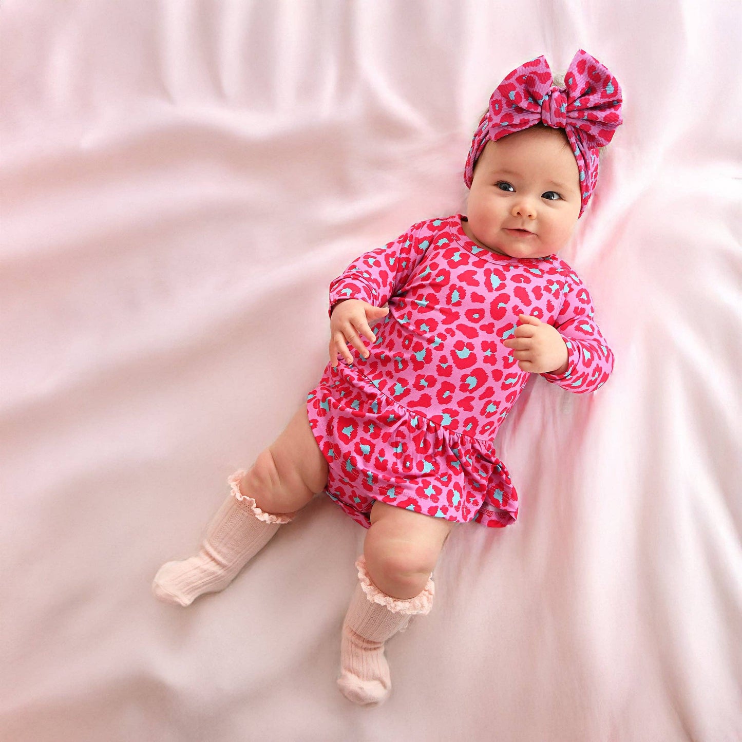 Zuri Leopard TUTU Valentines Day Bamboo Baby Clothing Dress