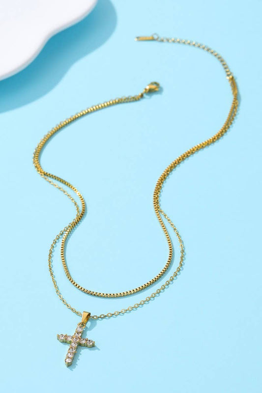 Stainless Steel Cross Necklace
