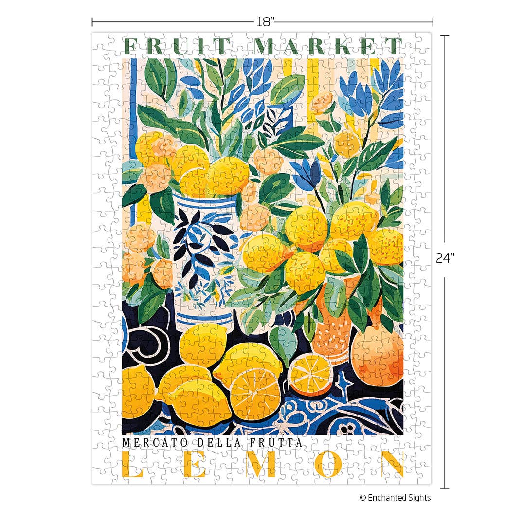 Fruit Market Lemons 500 Piece Puzzle