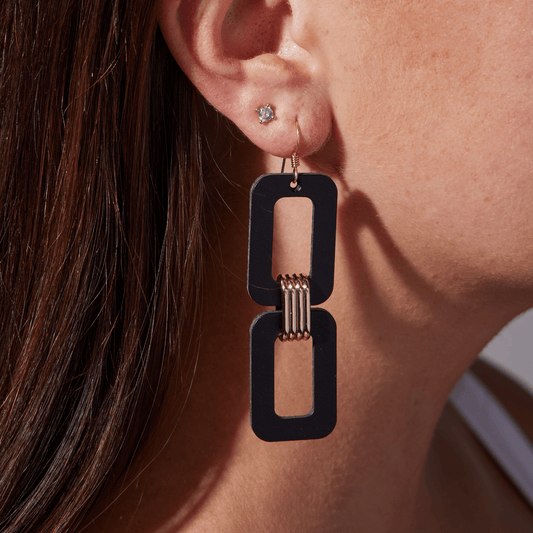 Black Blakely Nickel & Suede