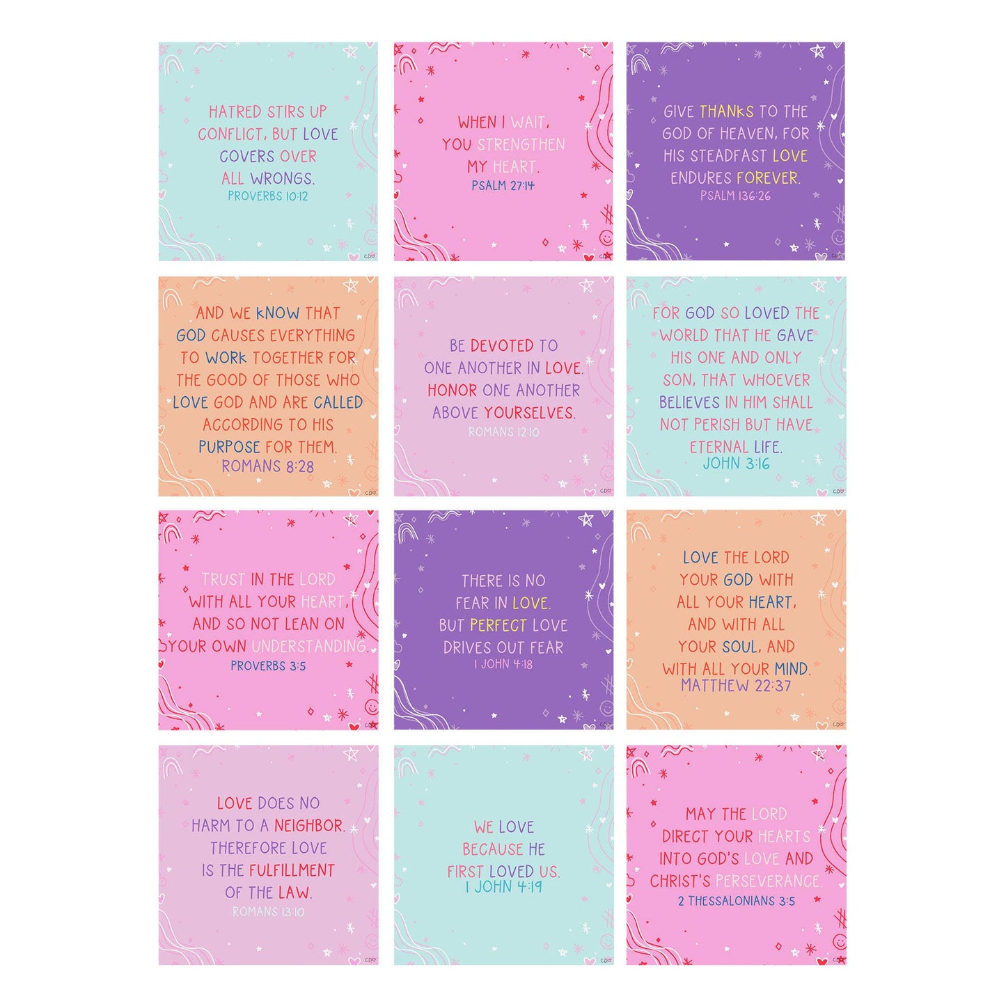 Verses for Love – Bible Verse Card Set