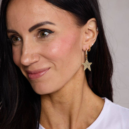 Gold Leaf Tate Nickel & Suede