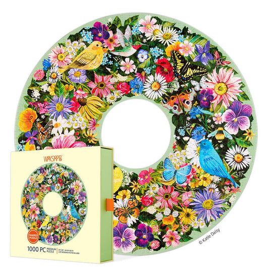 Spring Floral Wreath 1000 Piece Puzzle