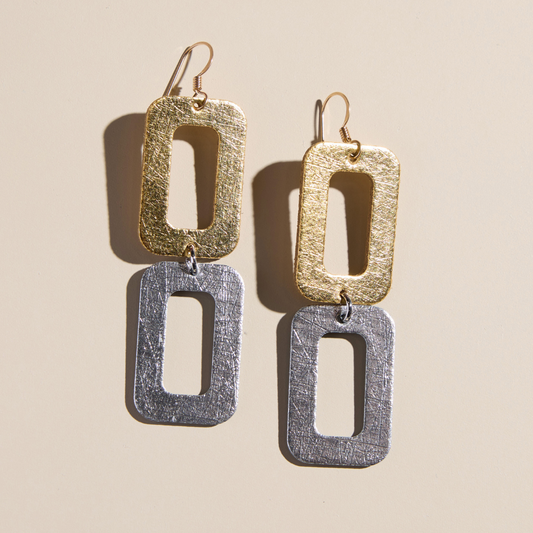 Mixed Metal Morgan - Nickel & Suede