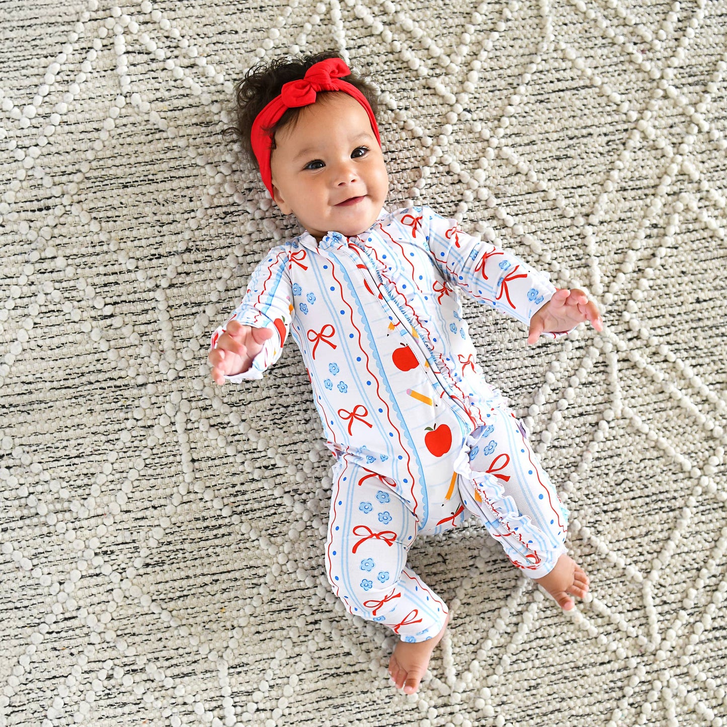 Macy RUFFLE ZIP Bamboo One Piece Baby Outfit