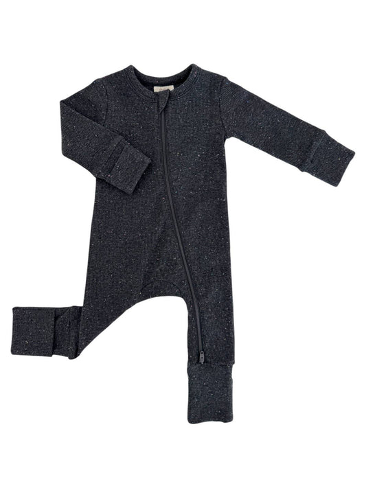 Charcoal Speckle / 2-Way Zip Romper