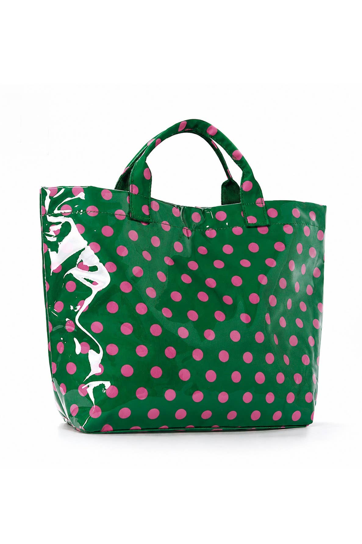 Large Polka Dot Vinyl Tote Bags