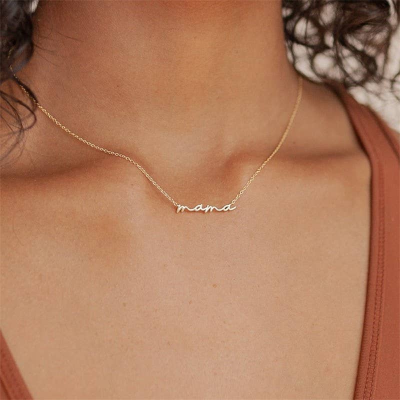 18K STAINLESS STEEL MAMA NECKLACE