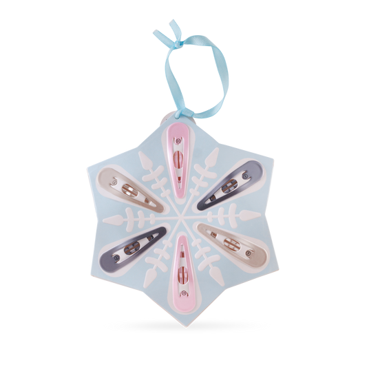 Snowflake Snap Clip Ornament Gift Set (6ct)