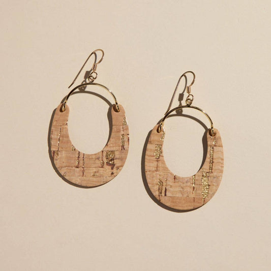 Gold Cork Nadias - Nickel & Suede