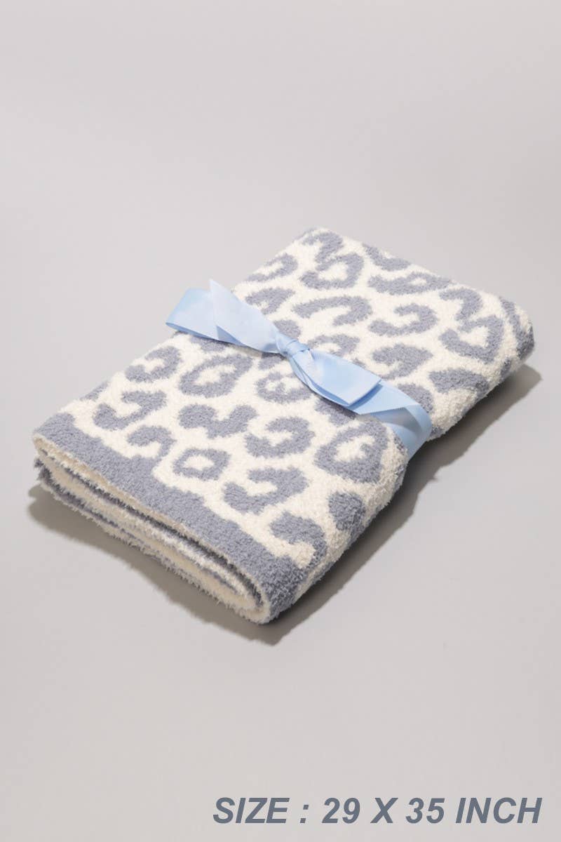 Pink Kids Leopard Print Luxury Soft Throw Blanket